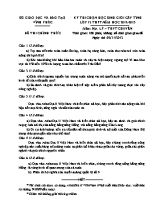 Đề thi học sinh giỏi cấp tỉnh Địa lí lớp 12 THPT chuyên - Năm học 2012-2013 - Sở GD & ĐT Vĩnh Phúc